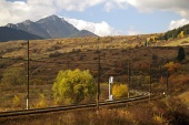 Železnice a kopec