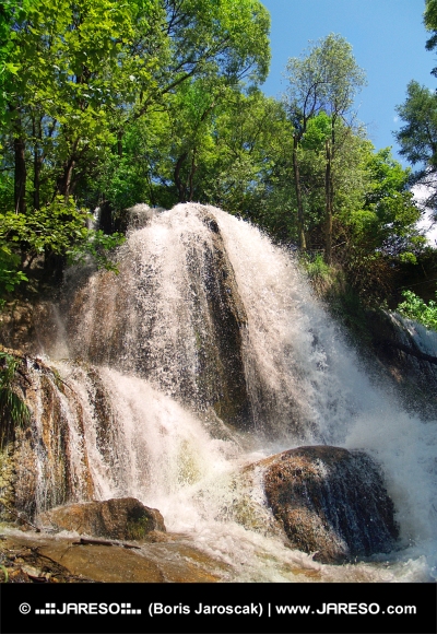 Vodopád v Lúčkach na Slovensku