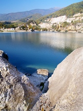 Šútovské jezero při Kralovan na Slovensku