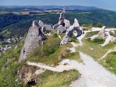 Pohled z hradu Čachtice