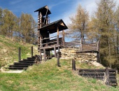 Dřevěné opevnění na kopci Havránok, Slovensko