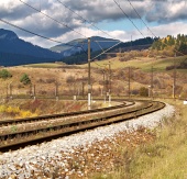 Prázdná železniční trať