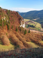 Výhled z tupé Skály na Slovensku