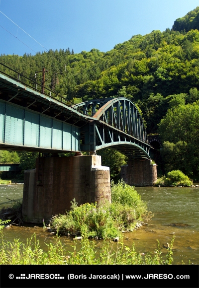 Železniční most a tunel u Strečna